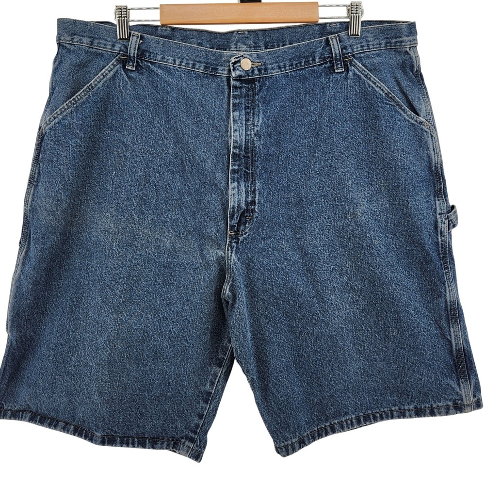 Wrangler Originals Carpenter‎ Jean Shorts Men's Size 42 Blue Denim Workwear USA